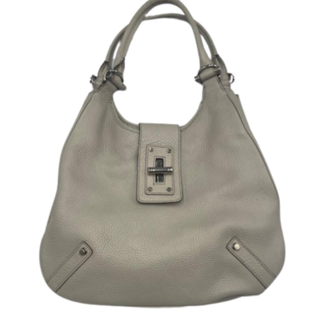 Banana Republic Ivory Leather Shoulder Handbag
